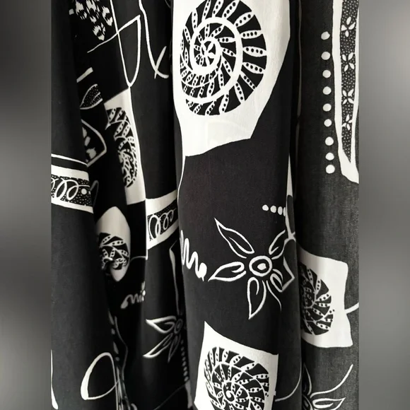 Vintage Peter Popovitch Black & White Abstract Print Open Front Jacket M - Picture 6 of 10